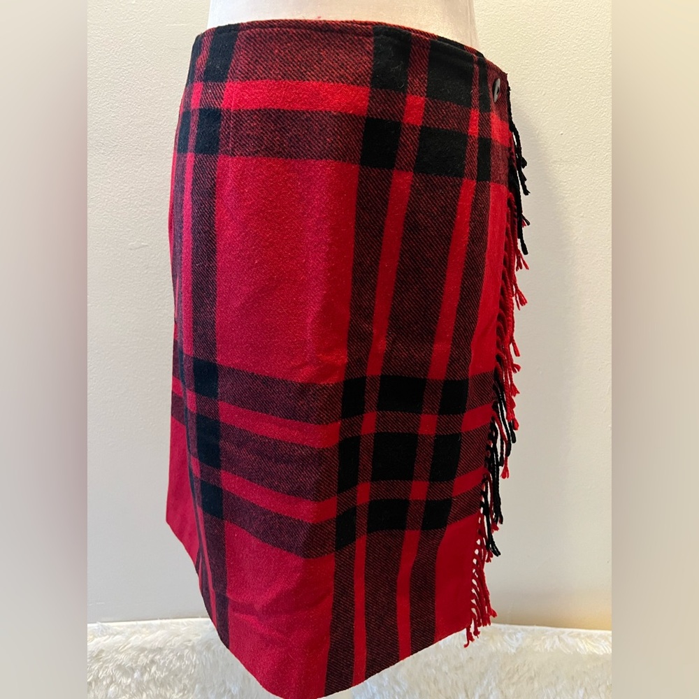 Vintage Talbots Petite Tartan Pencil Blanket Skirt, Size 10